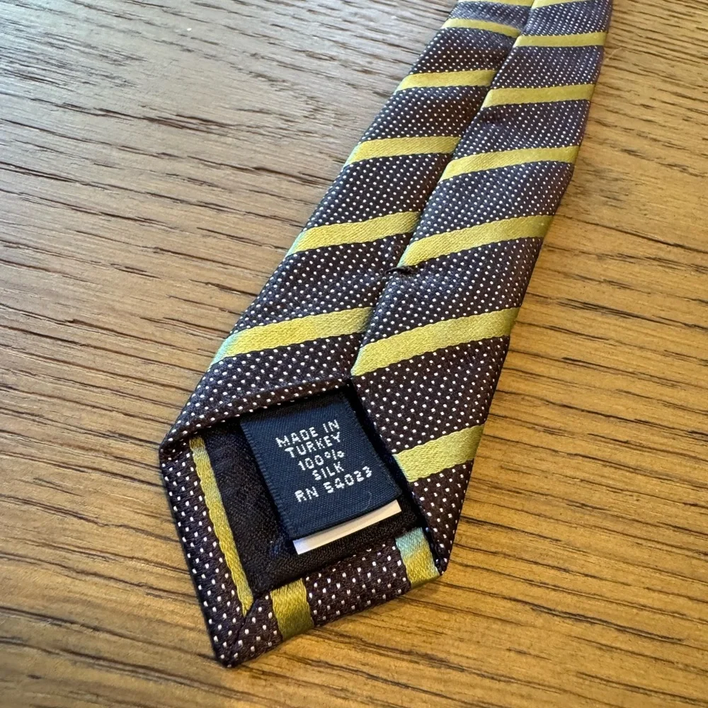 Banana Republic / NWT Men’s Striped Silk Tie - Picture 7 of 8